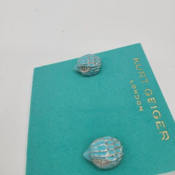 Eagle Tag Drop Earrings (Women) | Nordstromrack Kurt Geiger Blue Enamel Eagle Earrings NWT!  NEW!